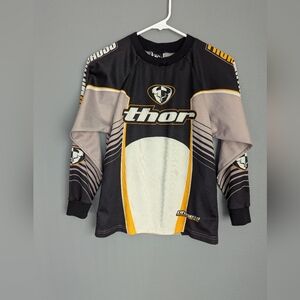 Thor Kids Long Sleeve Shirt - Black and Gray